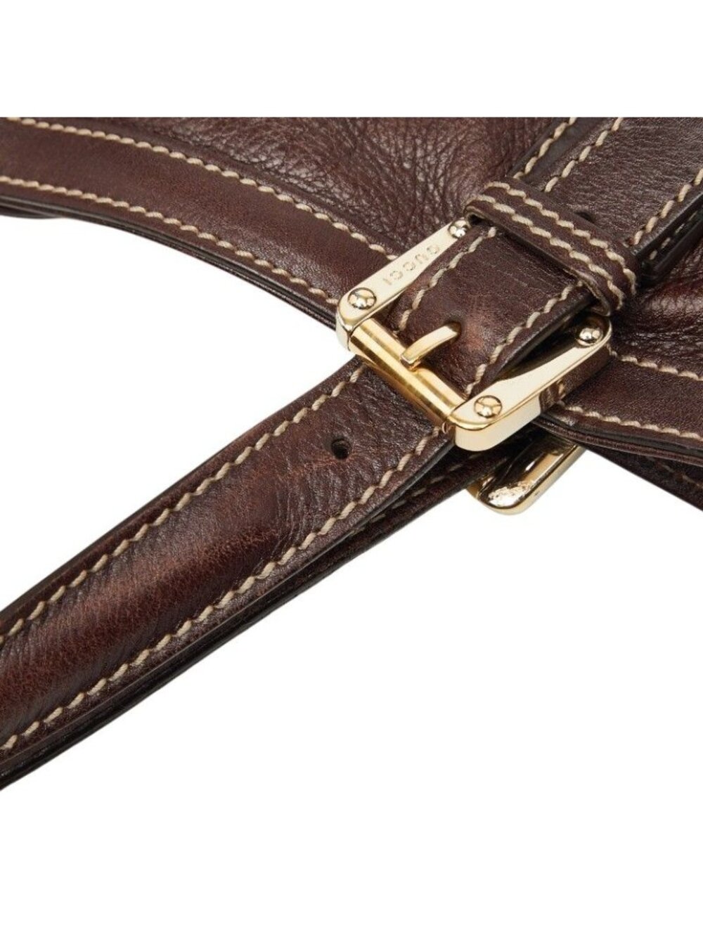 Gucci Double New Britt Sherry Line 2-Way Shoulder Bag Brown Leather - Picture 6 of 10